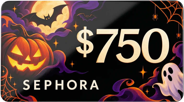 $750 Sephora Halloween gift card